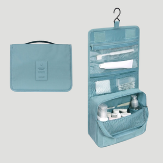 Water Resistant Toiletry Bag With Multiple Compartments And Hanging Hook | Sutton