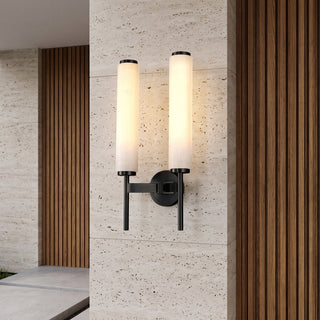 Modern Marble Cylinder Wall Sconce Light | Marovelle