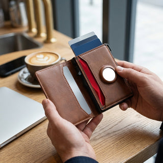 Slim RFID Blocking AirTag Wallet Card Holder | Vaughn