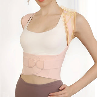 Adjustable Back Posture Corrector with Crossed Back Bands and Shoulder Support | Henley