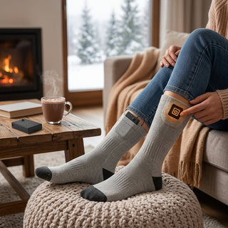 Rechargeable Electric Heated Socks With Fast Warming And Waterproof Battery Port | Remington
