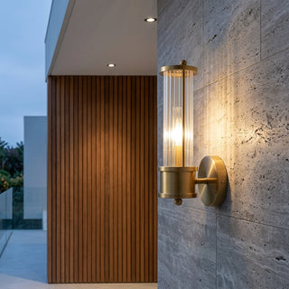 Fluted Crystal Brass LED Wall Sconce | Ardelis