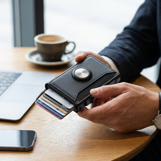 Slim RFID Blocking AirTag Wallet Card Holder | Vaughn