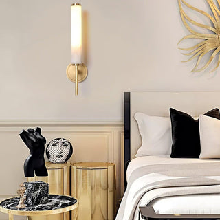 Modern Marble Cylinder Wall Sconce Light | Marovelle