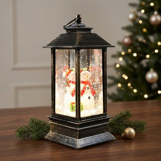 USB Battery Operated Christmas Lantern With Timer And Retro ABS Material | Randall