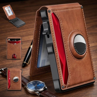 Slim RFID Blocking AirTag Wallet Card Holder | Vaughn