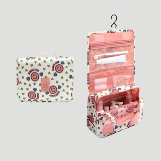 Water Resistant Toiletry Bag With Multiple Compartments And Hanging Hook | Sutton