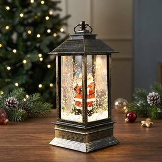 USB Battery Operated Christmas Lantern With Timer And Retro ABS Material | Randall
