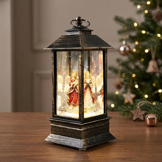 USB Battery Operated Christmas Lantern With Timer And Retro ABS Material | Randall