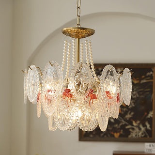 Modern Glass Disc Pendant Chandelier Light | Elarique