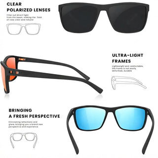 Polarized Sunglasses Set Of 3 With UV400 Protection And Glare Reduction | Whitman