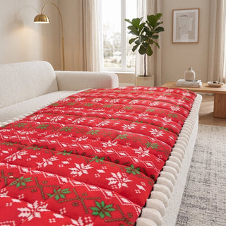 Christmas Anti Slip Quilted Sofa Cover | Mapleton