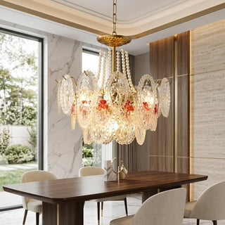 Modern Glass Disc Pendant Chandelier Light | Elarique