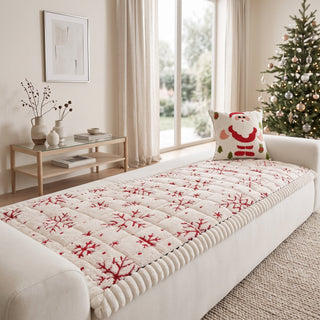 Christmas Anti Slip Quilted Sofa Cover | Mapleton