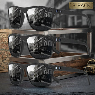 Polarized Sunglasses Set Of 3 With UV400 Protection And Glare Reduction | Whitman