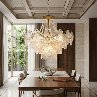 Modern Glass Disc Pendant Chandelier Light | Elarique