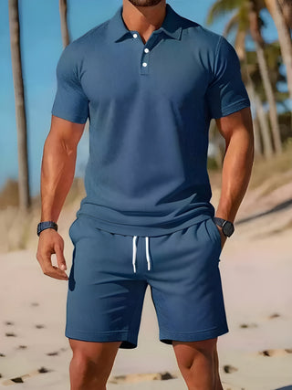 Men's Set | Polo Collar | Short Sleeve | Summer