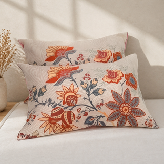 Double Sided Floral Jacquard Decorative Pillow Cover | Parkston