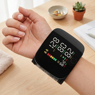 Rechargeable Wrist Blood Pressure Monitor with Voice Prompts and LCD Display | Hendricks