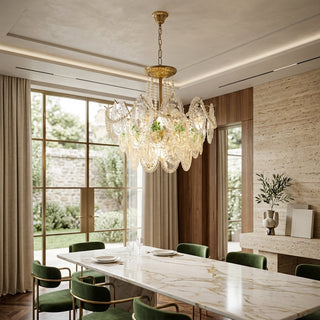 Modern Glass Disc Pendant Chandelier Light | Elarique