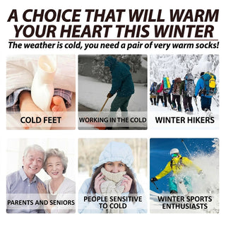 Self Heating Winter Socks with Rechargeable Warmth for Outdoor Activities | Cooper