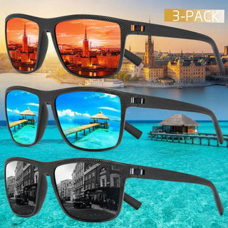 Polarized Sunglasses Set Of 3 With UV400 Protection And Glare Reduction | Whitman