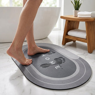 Absorbent Anti Slip Bathroom Floor Mat | Elmwood