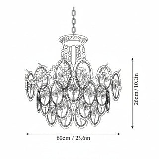 Modern Glass Disc Pendant Chandelier Light | Elarique