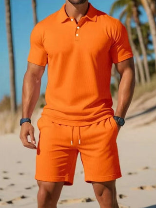 Men's Set | Polo Collar | Short Sleeve | Summer