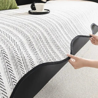 Geometric Non Slip Summer Sofa Seat Cover | Brookfield