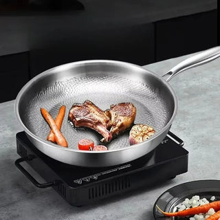 Pure Titanium Non Stick Frying Pan With Even Heat Distribution For Cooking And Hand Washing | Whitaker