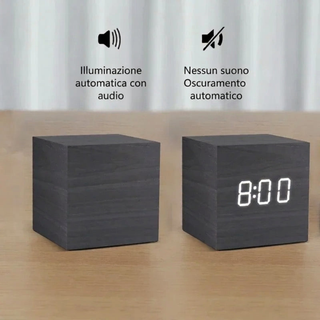 LED Digital Alarm Clock with Voice Control Display | Kingsford
