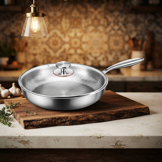 Pure Titanium Non Stick Frying Pan With Even Heat Distribution For Cooking And Hand Washing | Whitaker
