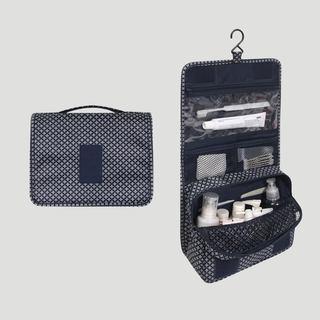Water Resistant Toiletry Bag With Multiple Compartments And Hanging Hook | Sutton