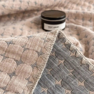 Waffle Weave Lightweight Cotton Summer Throw Blanket | Denham