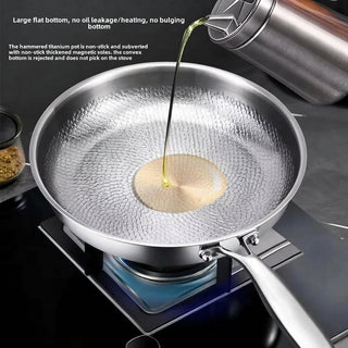Pure Titanium Non Stick Frying Pan With Even Heat Distribution For Cooking And Hand Washing | Whitaker