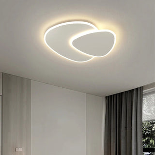 Modern Overlapping Oval LED Flush Mount Ceiling Light Fixture | Aerivon