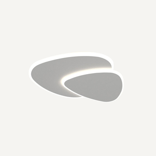 Modern Overlapping Oval LED Flush Mount Ceiling Light Fixture | Aerivon