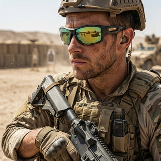 Polarized Military Sunglasses With Water Repellent Coating And Glare Reduction | Richmond