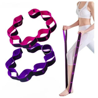Elastic Resistance Stretching Belt Yoga Pilates Fitness | Whitman