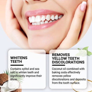 Natural Based Whitening Toothpaste Tablets 62 Count for Fresh Breath and Oral Care | Hastings