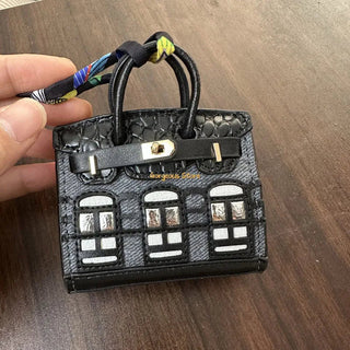 Mini Handbag Bag Charm With Platinum Finish | Crestview