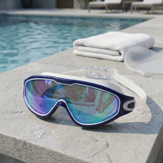 Wide View Swim Goggles With Anti Fog Coating And Adjustable Silicone Strap | Stanton