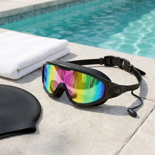 Wide View Swim Goggles With Anti Fog Coating And Adjustable Silicone Strap | Stanton