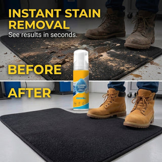 No Rinse 4 in 1 Foam Cleaning Spray with Lemon Scent for Car and Kitchen | Hartman