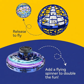 LED Flying Magic Orb Toy with 360 Degree Rotation and USB Rechargeable Design | Harrington