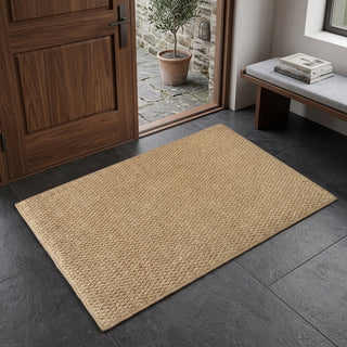Natural Jute Doormat With Durable Material And Machine Washable Non-Slip Design | Porter
