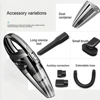Powerful Cyclone Handheld Vacuum Cleaner For Car And Home With Quick Charging | Goodwin