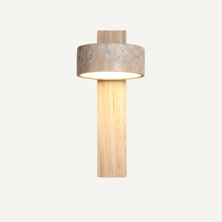 Wabi Sabi Rotatable Stone Wall Sconce Light | Norvique