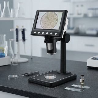 Digital Microscope With LCD Screen And 8 LED Lights For Electronics Repair | Wilson